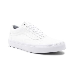 Old Skool Vans in True White